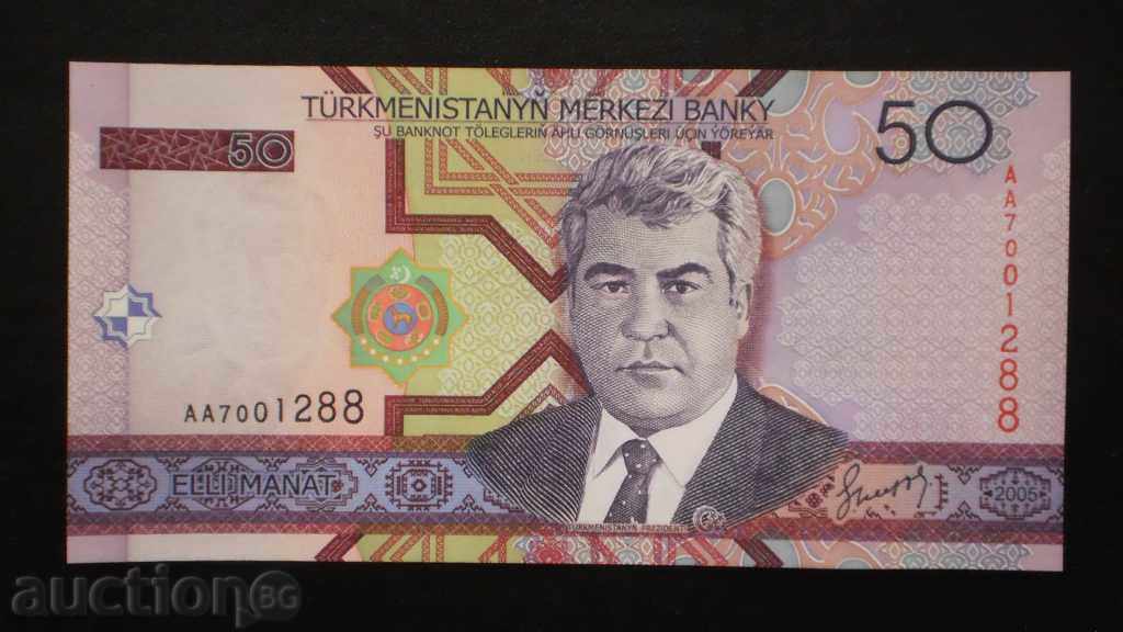 ۞ 44 ۞ 50 Manat 2005 TURKMENISTAN