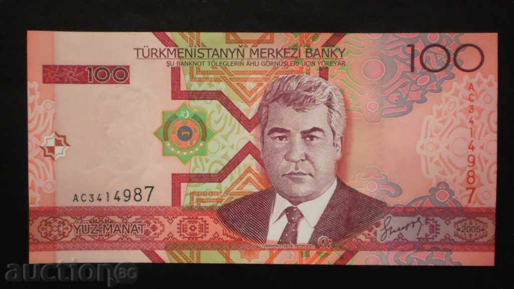 ۞ 45 ۞ 100 MANAT 2005 TURKMENISTAN