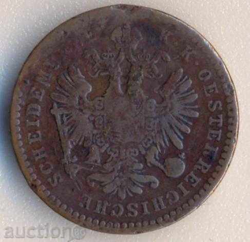 Австрия 1 кройцер 1860в с цена € 1.28 | 2.50 лв.