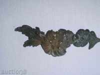 Small, old bronze hardware - applique