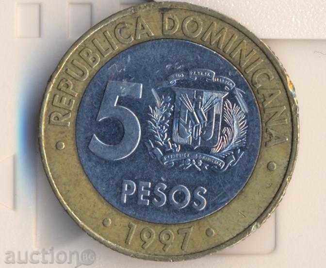 Δομινικανή Δημοκρατία 5 πέσος 1997 με τιμή € 1.51 | 2.95 BGN Δομινικανή Δημοκρατία 5 πέσος 1997 με τιμή € 1.51 | 2.95 BGN