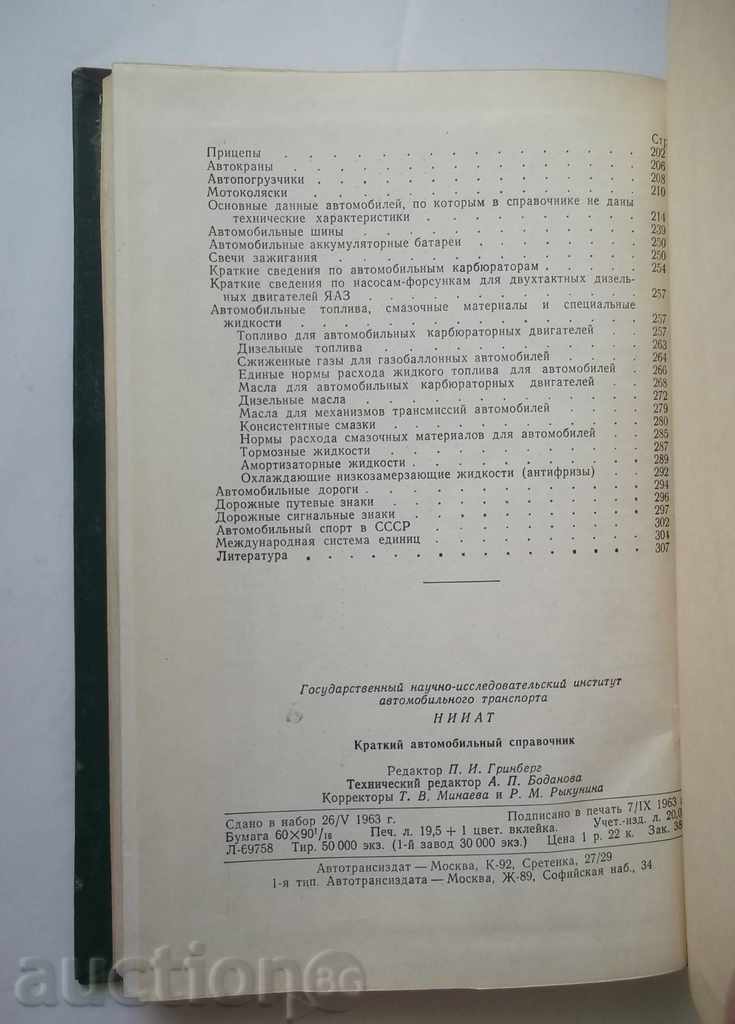 Kratkiy Οδηγός avtomobilynыy 1963 - 7 Kratkiy Οδηγός avtomobilynыy 1963 - 7