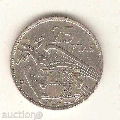 + Spania 25 pesetas 1957 (1965), al