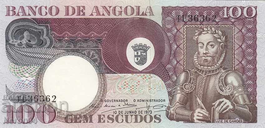 100 ескудо 1973, Ангола