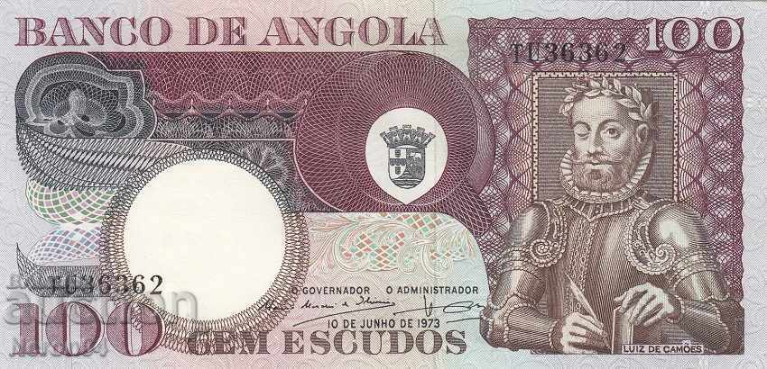 100 escudos 1973, Angola