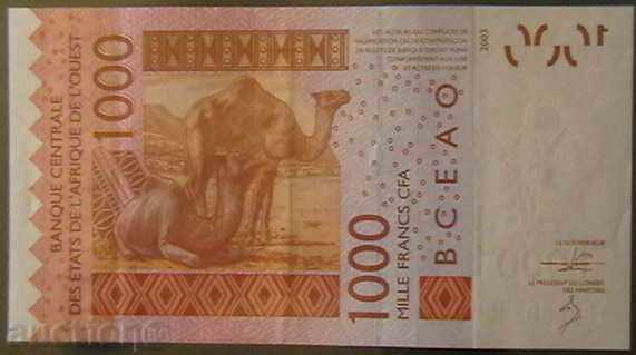 1000 франка 2003, Мали