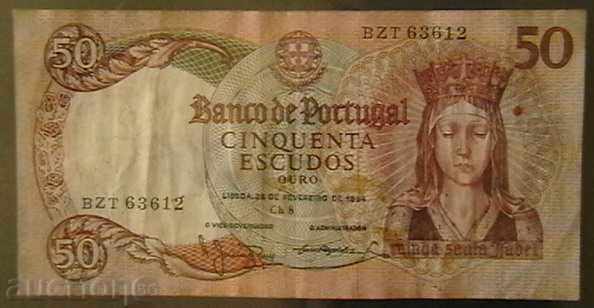 50 escudo 1964, Portugal