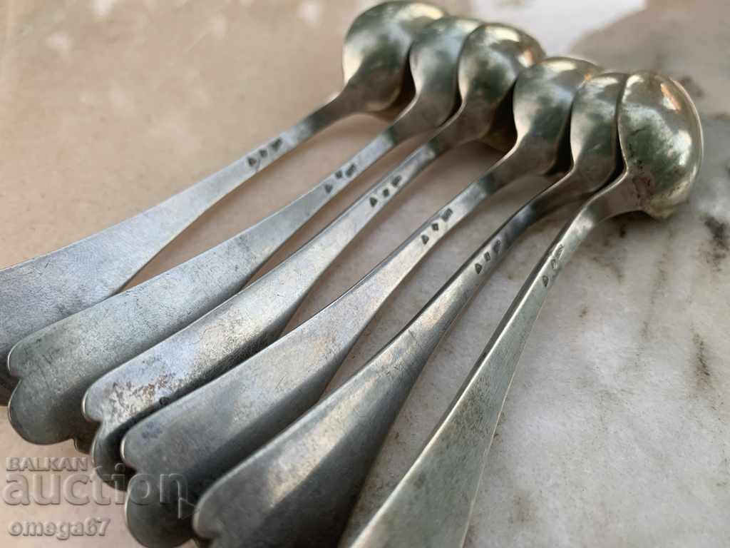 Silver tea / coffee spoons with price 550.00 BGN | € 281.21 Silver tea / coffee spoons with price 550.00 BGN | € 281.21