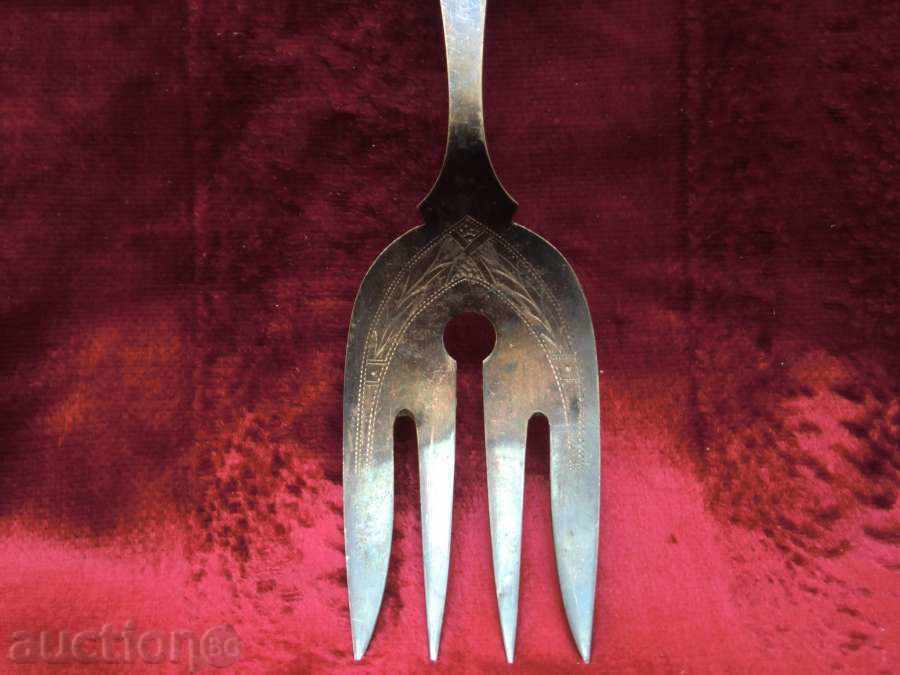 Auction Big silver fork - France-ch. of HCV - 0.800 Auction Big silver fork - France-ch. of HCV - 0.800