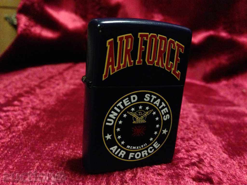 Zippo U.S.S.NAVY AIR FORCE Lighter-solid brass - 5 Zippo U.S.S.NAVY AIR FORCE Lighter-solid brass - 5