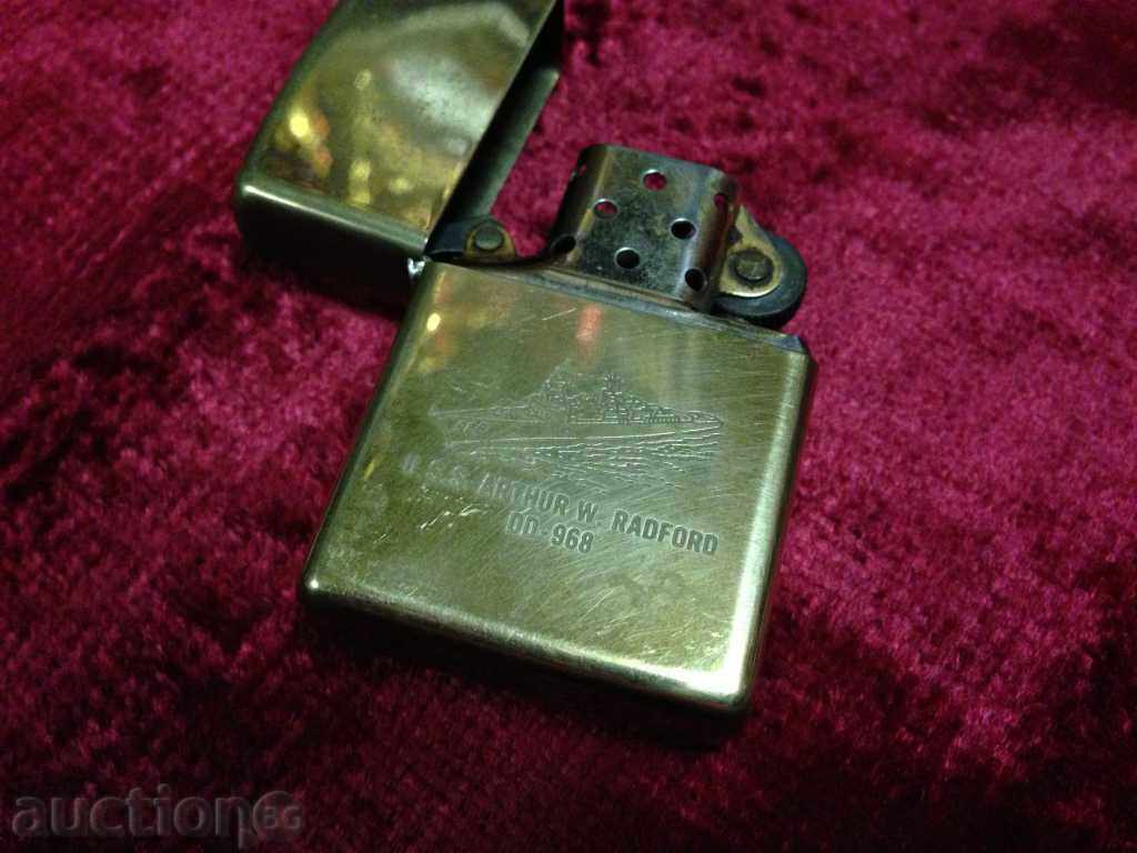 Zippo NAVY U.S.S.ARTHUR W.RADFORD DD 968 / solid brass