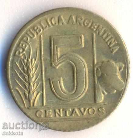 Аржентина 5 сентавос 1949 година