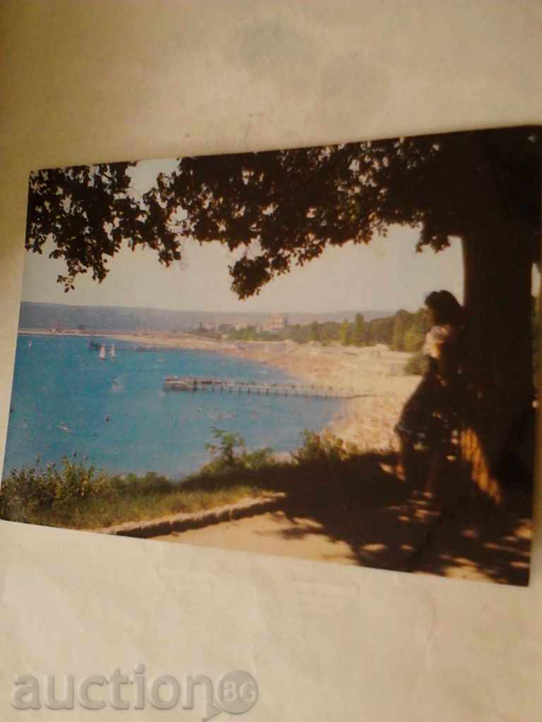 Carte poștală centrală Marea Varna Cade sale de baie