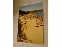 Пощенска картичка Варна Изглед от плажа 1967