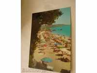 Пощенска картичка Дружба Плажът 1966