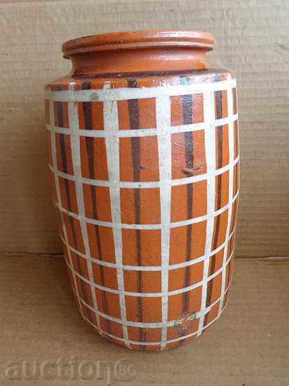 Стар керамичен буркан, делва, ваза, керамика