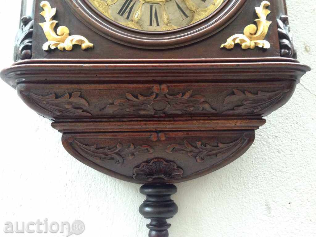 Стенен часовник Friedrich Mauthe от 19в. в стил Rococo - 7 Стенен часовник Friedrich Mauthe от 19в. в стил Rococo - 7