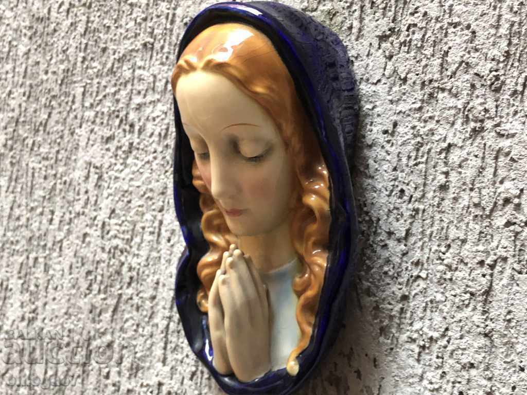 Auction Old Porcelain Statue-icon of St. Mary-Magdalena Auction Old Porcelain Statue-icon of St. Mary-Magdalena