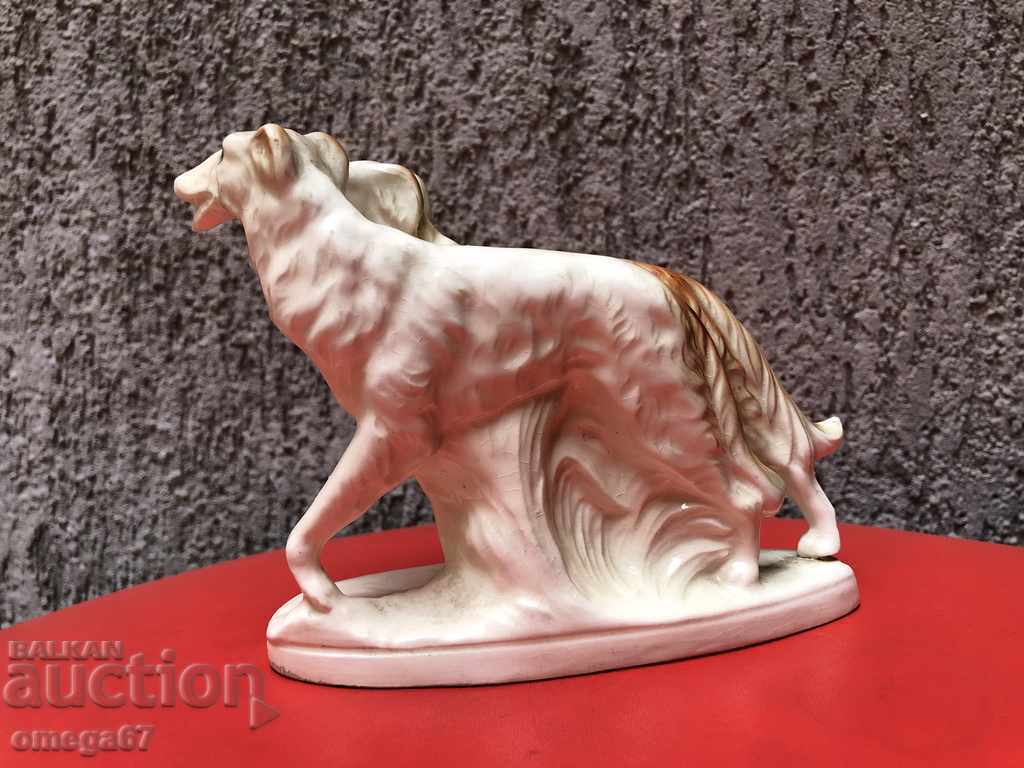Licitație Figurină de porțelan, compoziție ogari Borzoi Licitație Figurină de porțelan, compoziție ogari Borzoi