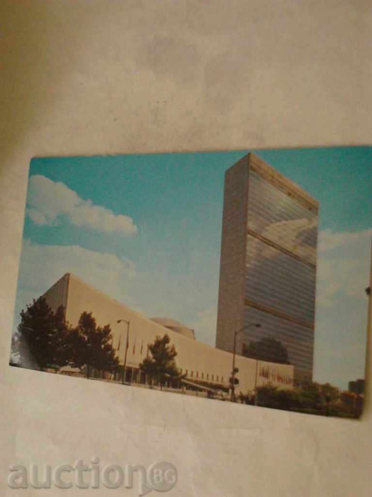 Έδρα Καρτ ποστάλ της Νέας Υόρκης των Ηνωμένων Εθνών 1965