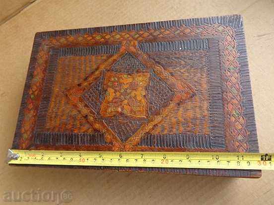 Old wooden pyrographic box - 6 Old wooden pyrographic box - 6