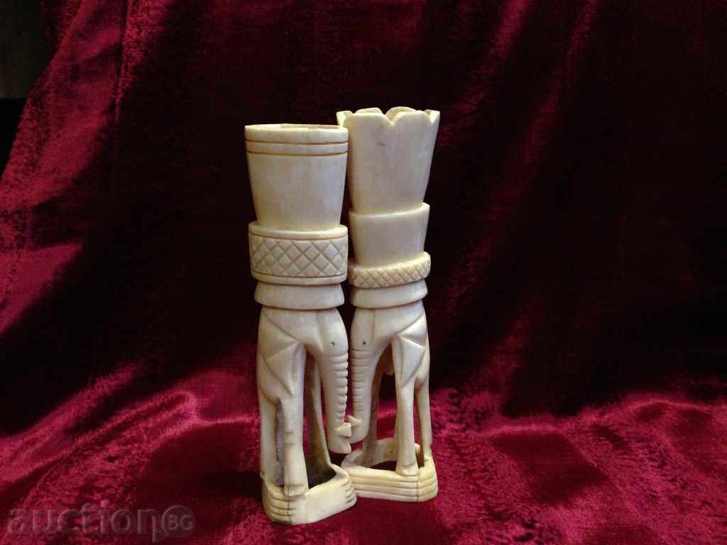 oasele Lot de două vase de flori uscate-a doua pol.na XX c - 6 oasele Lot de două vase de flori uscate-a doua pol.na XX c - 6