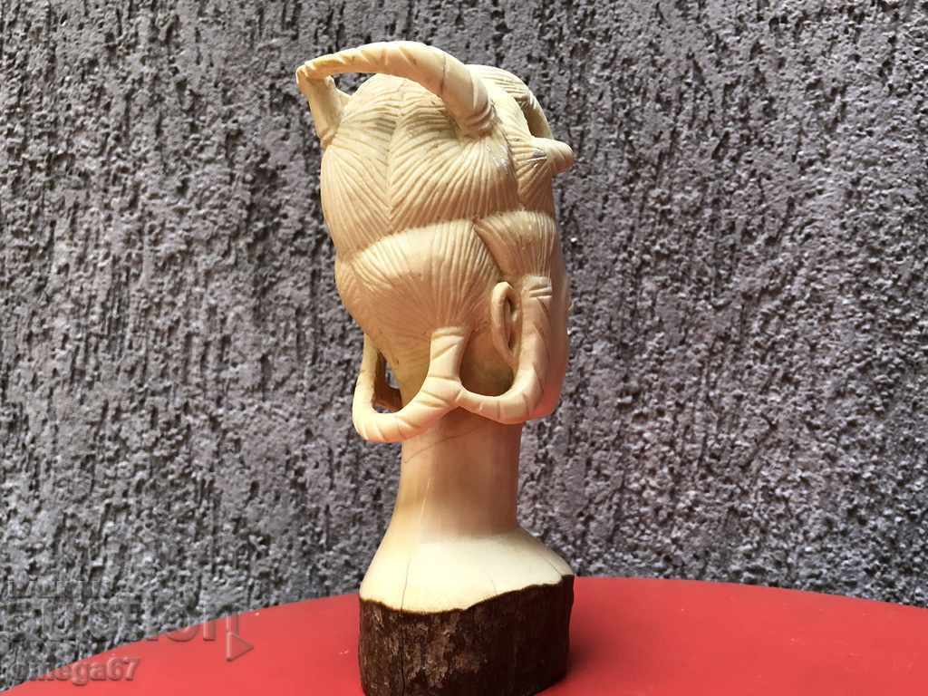 Ελεφαντόδοντο ωραία γυναικεία προτομή - 6 Ελεφαντόδοντο ωραία γυναικεία προτομή - 6