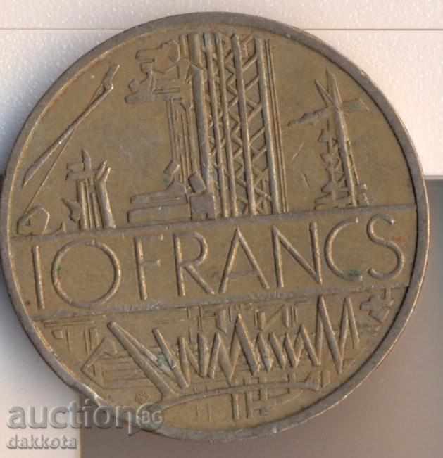 Франция 10 франка 1977 година