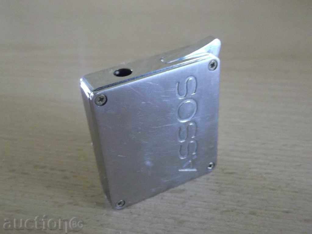 No. 1636 old metal lighter Assos with price 5.00 BGN | € 2.56