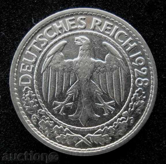 (¯` '• 50. pfenigi 1928A GERMANIA ¸. •' '°) cu preț € 4.60 | 9.00 BGN