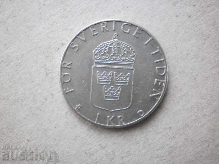 1 Kron 1989 SWEDEN