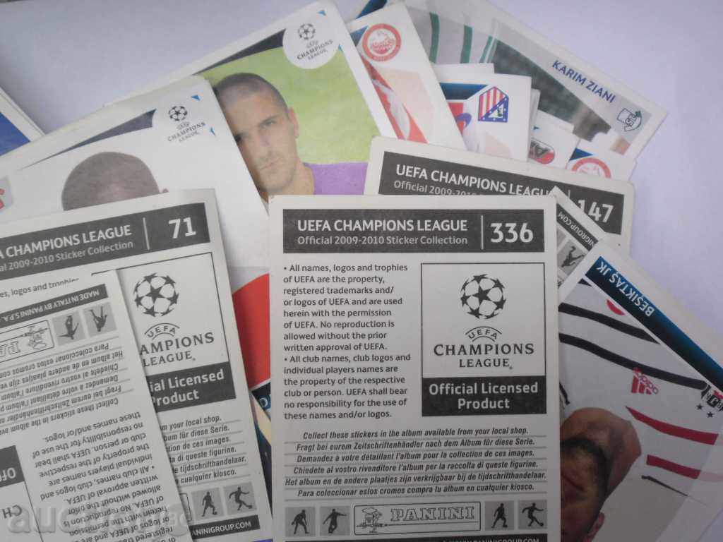 UEFA STICKERS - 2009-2010 -67 pcs with price 22.00 BGN | € 11.25 UEFA STICKERS - 2009-2010 -67 pcs with price 22.00 BGN | € 11.25