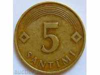 Latvia 5 centimes 1992