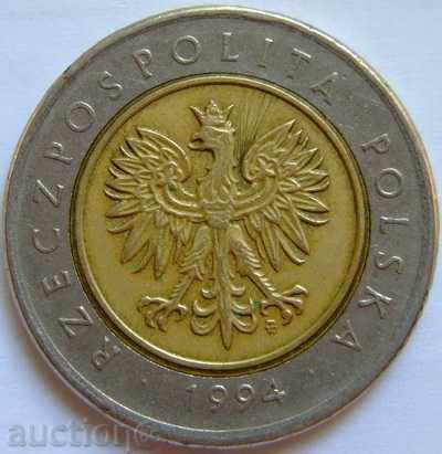 Poland 5 zloty 1994 with price 2.00 BGN | € 1.02 Poland 5 zloty 1994 with price 2.00 BGN | € 1.02
