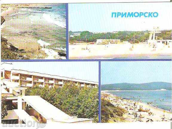 Καρτ ποστάλ Βουλγαρία Primorsko 4 *