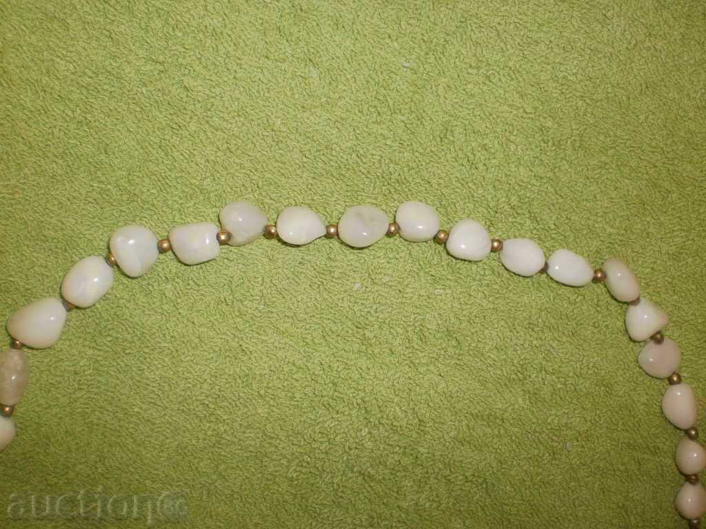 Natural white agate necklace with price 42.00 BGN | € 21.47 Natural white agate necklace with price 42.00 BGN | € 21.47
