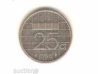 + Netherlands 25 cents 1998