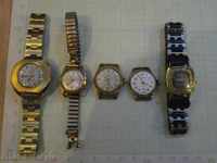 Lot of Hand-Made Ladies Gold-plated Swiss Watches - 5 pcs.