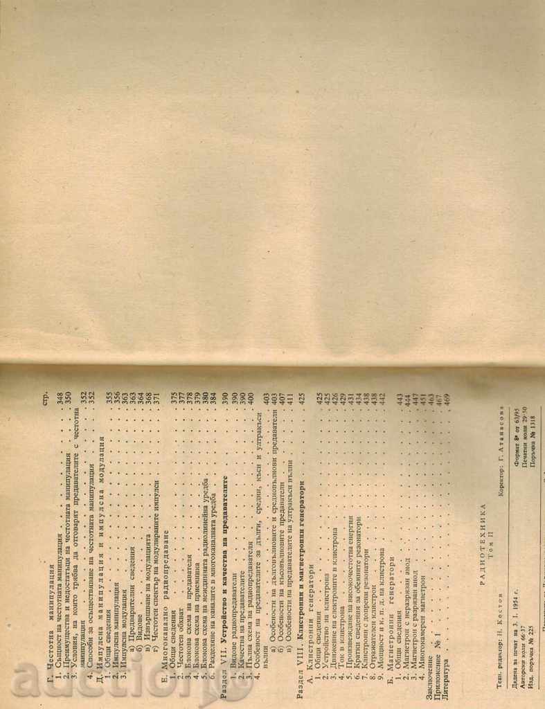 Delivery of RADIO TECHNOLOGY vol. 2 - Y. PENCHEV 1954 Delivery of RADIO TECHNOLOGY vol. 2 - Y. PENCHEV 1954
