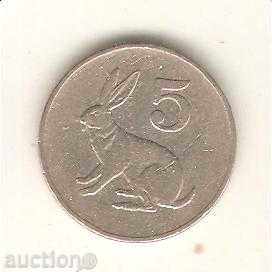 + Zimbabwe 5 cenți 1980