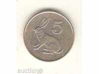 + Zimbabwe 5 cents 1983