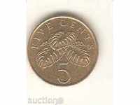+ Singapore 5 cents 1995