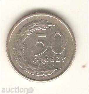 +Полша  50  гроша  1992 г. MW