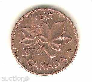 +Канада  1  цент  1973 г.