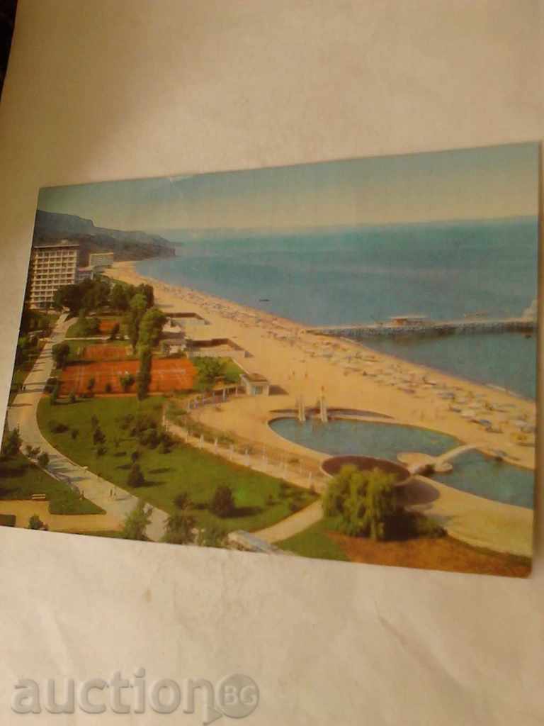 Пощенска картичка Златни пясъци Общ изглед