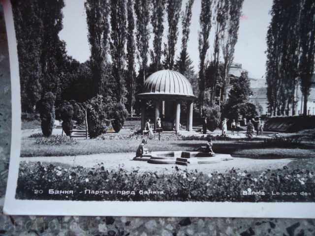 Auction Bankya card - the park in front of the bathroom Auction Bankya card - the park in front of the bathroom