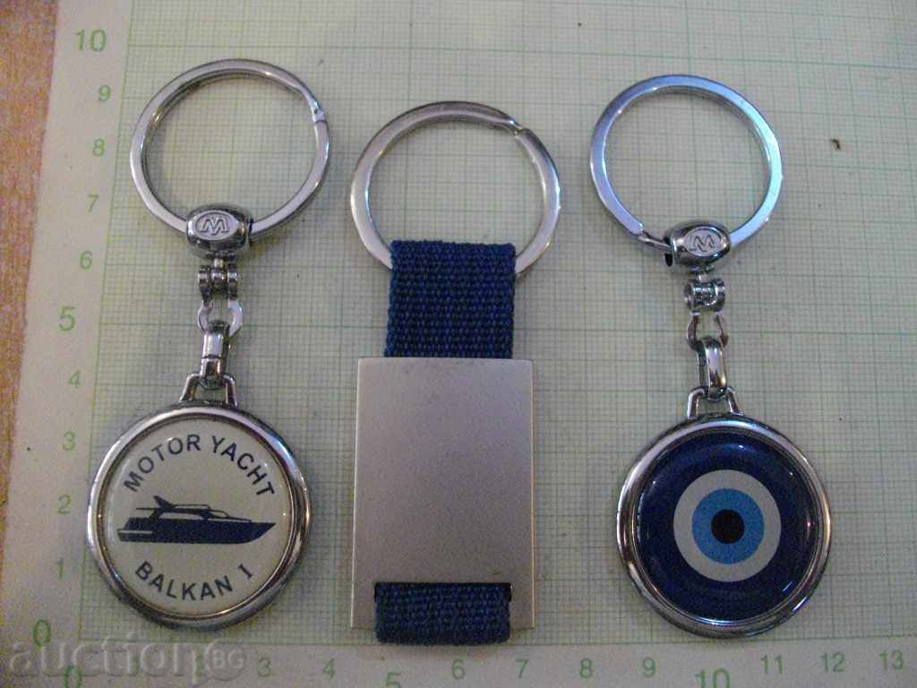 Lot of 3 pcs. key chains with price 10.00 BGN | € 5.11