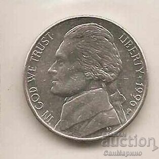 5 cents US 1996 P with price 0.50 BGN | € 0.26