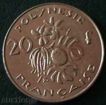 20 φράγκα το 2011 Γαλλική Πολυνησία