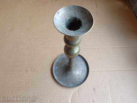 Old brass candlestick, candle, lamp - 19th century - 6 Old brass candlestick, candle, lamp - 19th century - 6
